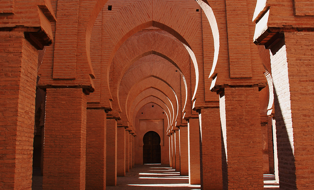 escapadas de lujo baratas: Marrakeck. Imagen de arquitectura de estilo árabe.
